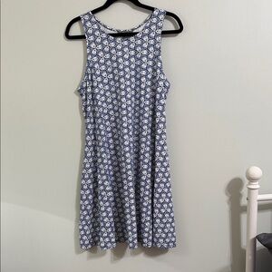 Natural Reflections Navy and White Mini Dress